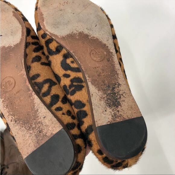 Veronica Beard Griffin Flat Loafers in Leopard Size 36.5 Leather Cowhide - Picture 6 of 7